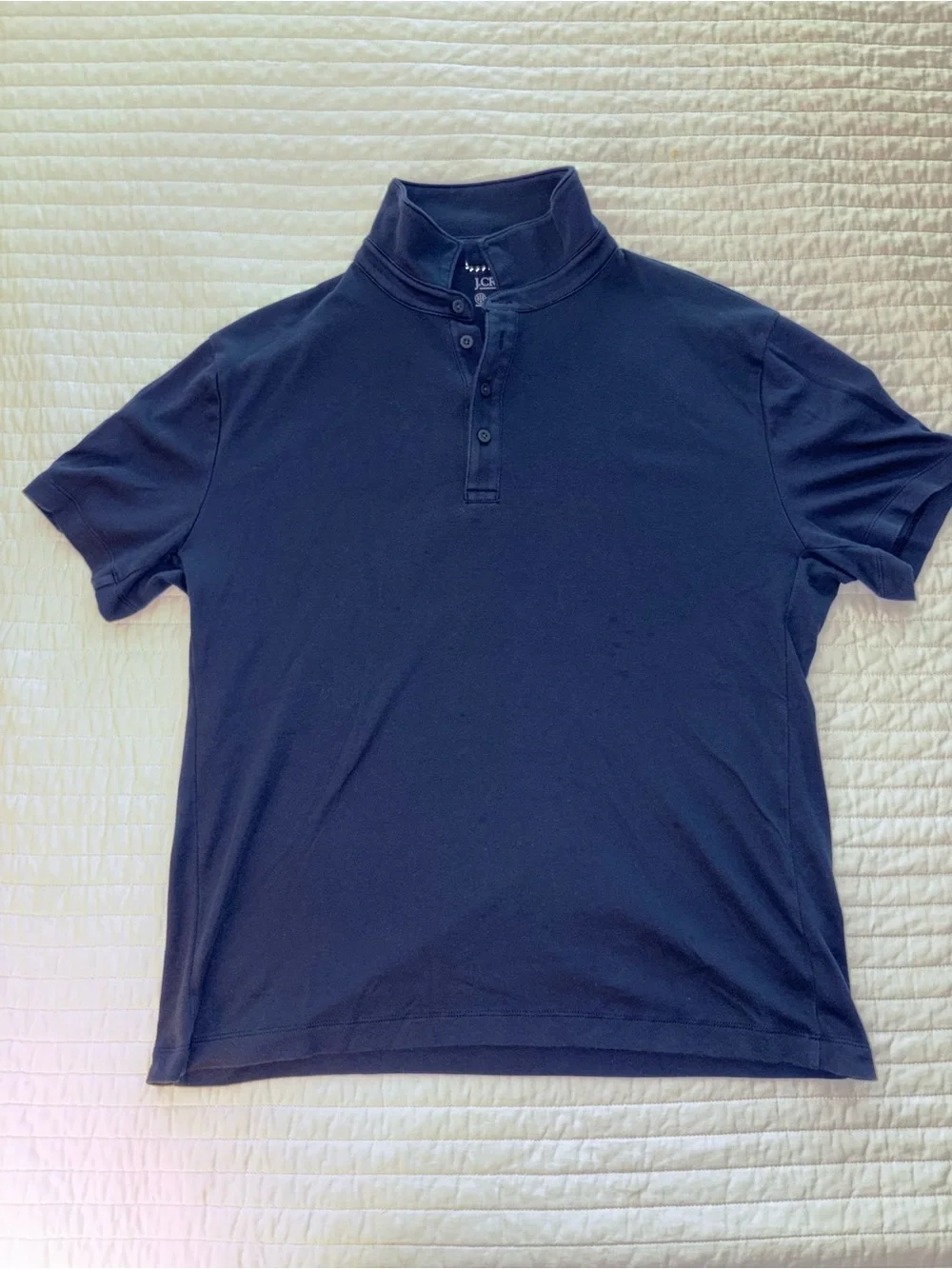 JCrew Men’s Navy Short-Sleeve Polo Shirt